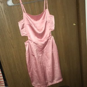 Pretty little thing rose pink party dress.